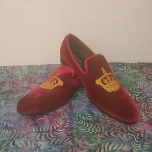 MEN'S AMALI VELVET SLIP ON SHOES WITH JEWELRY COUNT PIECE DRESS SHOE.